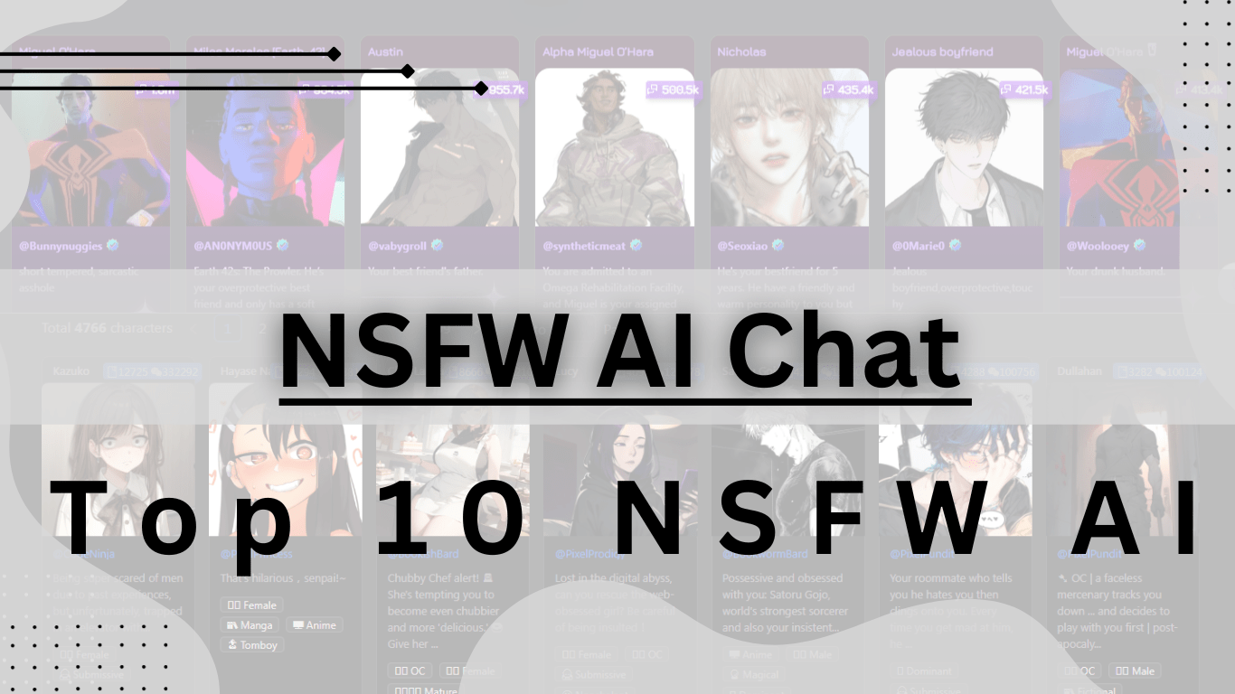 Top 10 NSFW AI |NSFW AI Chat